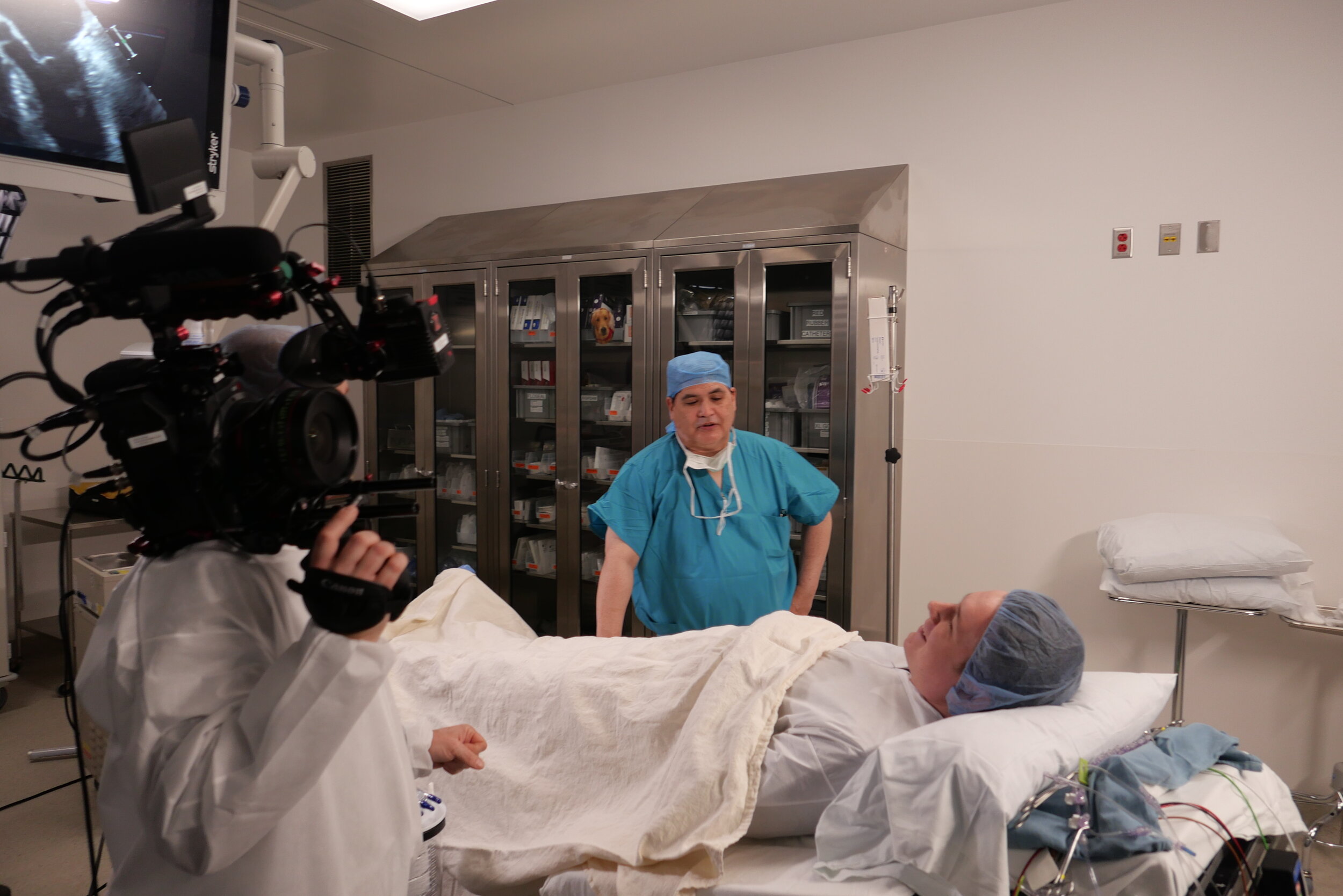 Jordan made his on-camera acting debut for Soulcraft to get some footage with Dr. Binder in the operating room. It was a surreal experience for him – “not so much because I’m on a table in an operating room, but because I’m using my theatre degree.”